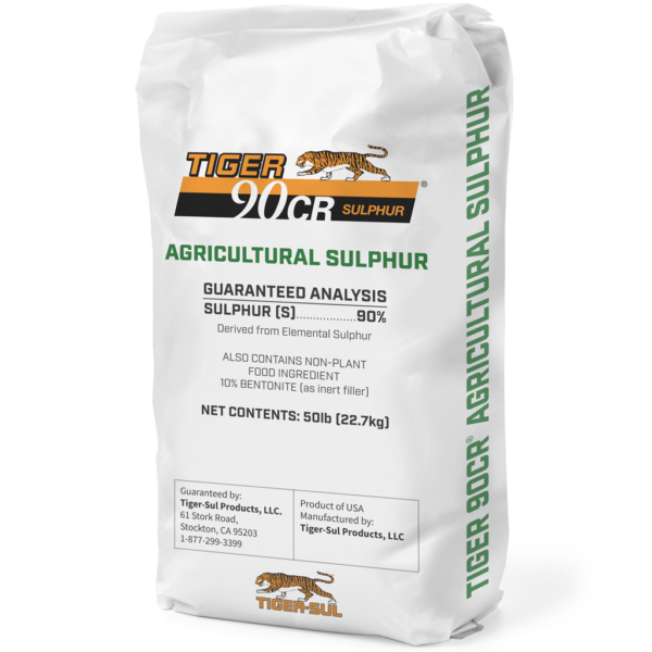 Tiger 90, Tiger 90CR, sulphur or sulfur bentonite fertilizer