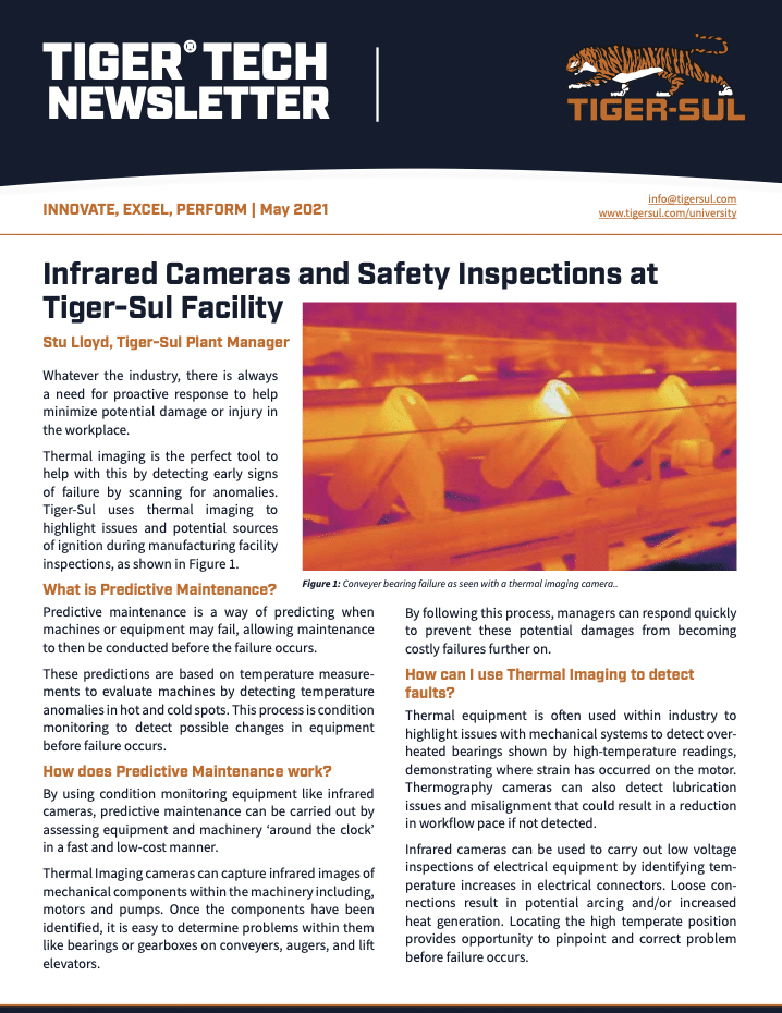 Infrared Cameras and Safety Inspections at Tiger-Sul Facility
