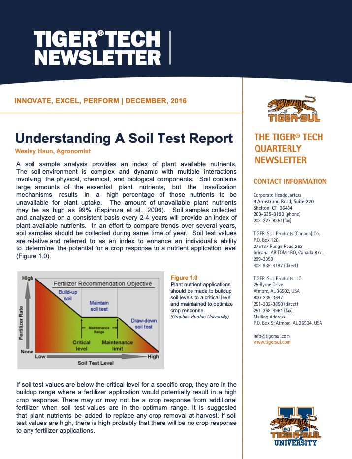Understanding A Soil Test Report
