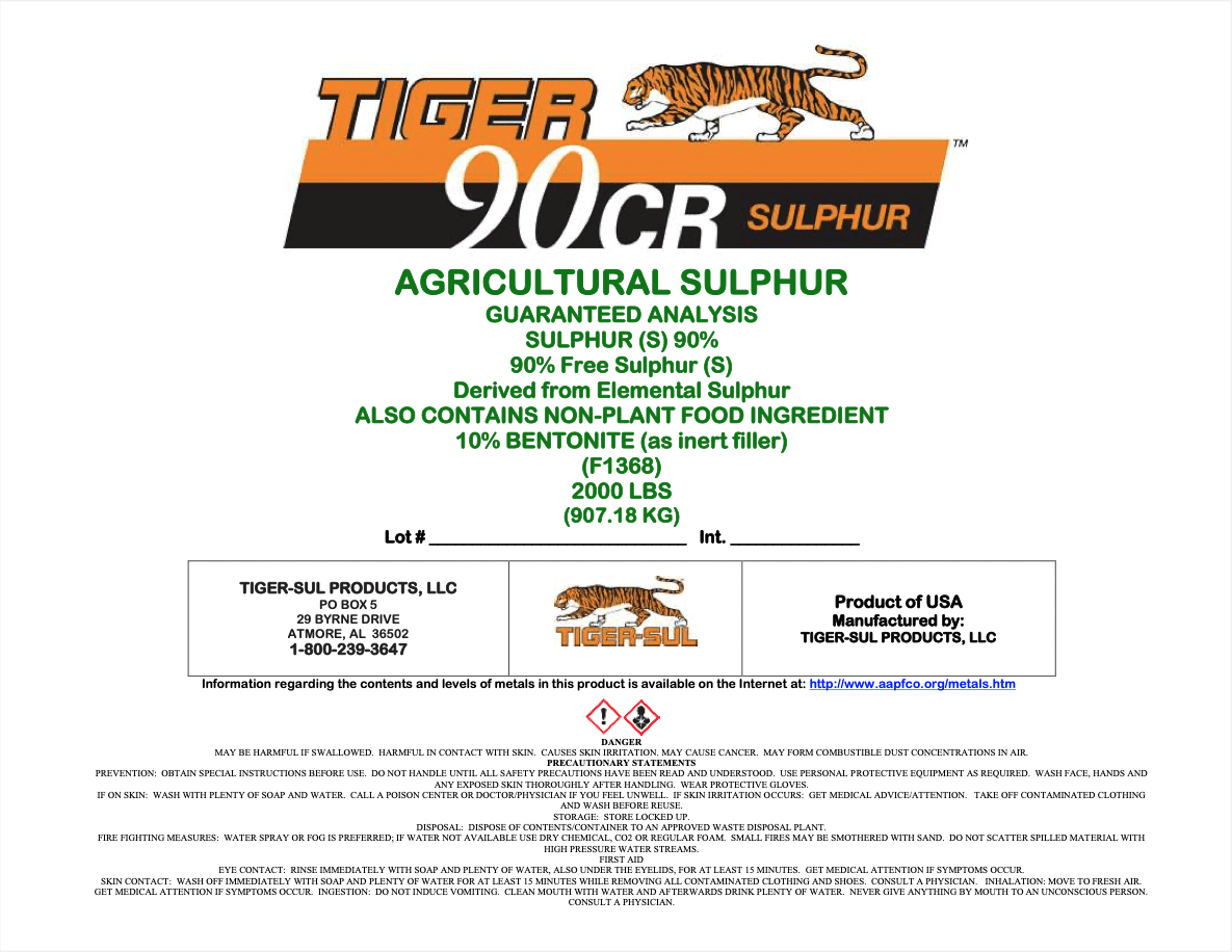 Tiger 90CR Sulphur – 2000 lb. – Atmore