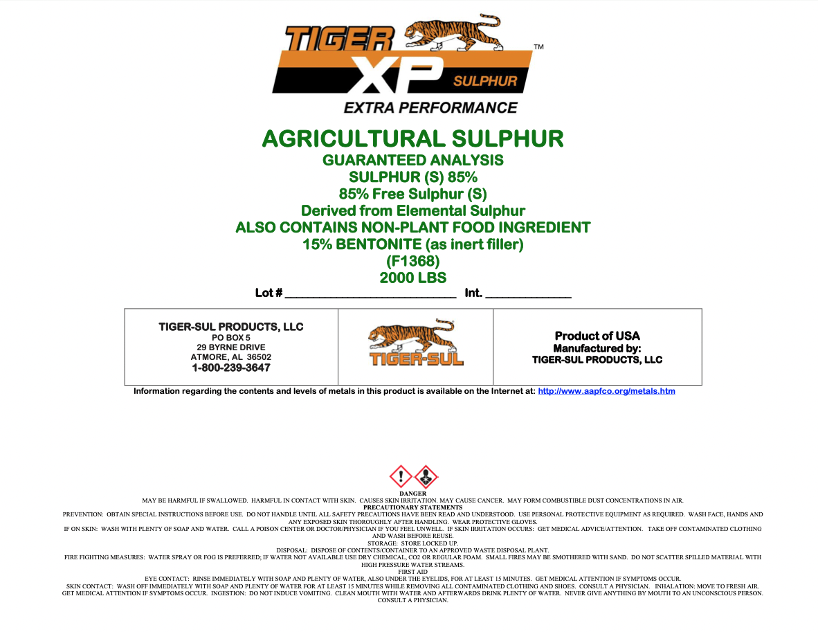 Tiger XP Product Label – 2000 lb. – Atmore