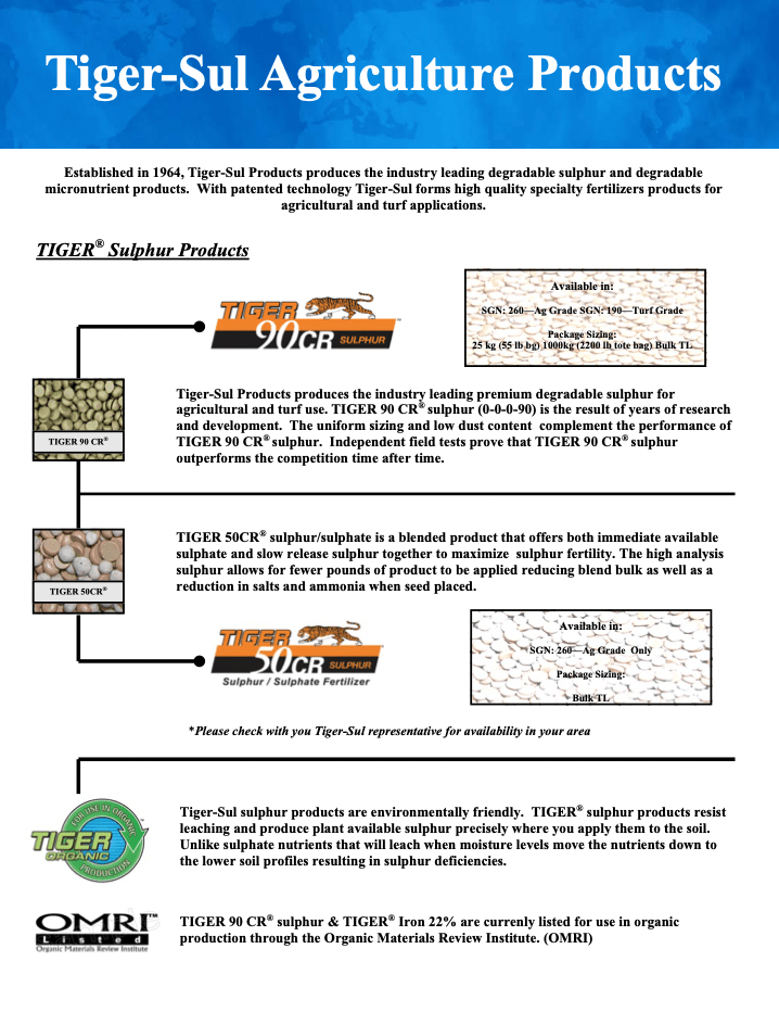 Tiger-Sul Agriculture Products