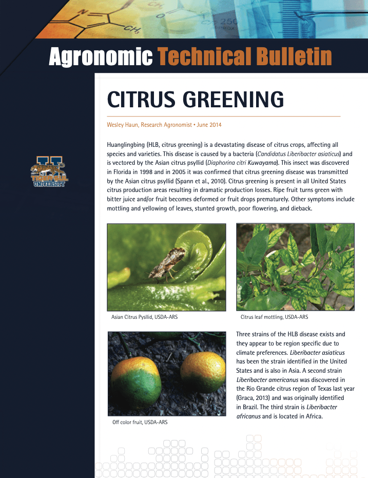 Citrus Greening (North America)